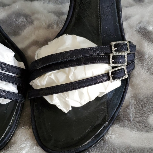 Louis Vuitton Strappy Black Sandal 3.5Inch Hill 39 - Picture 4 of 16